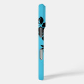 Lilikoi Hibiskus Hawaiian Floral Turquoise Case-Mate iPhone Hülle (Rückseite / Rechts)