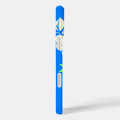 Lilikoi Hibiskus Hawaiian Pareau Blue Case-Mate iPhone Hülle (Rückseite / Rechts)