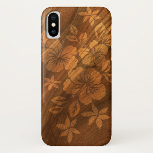 Lilikoi Hibiskus Hawaiianische Imitate Burl Wood Case-Mate iPhone Hülle