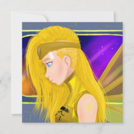 Lilin OC - Cyborg angel - Starset inspiriert art Karte