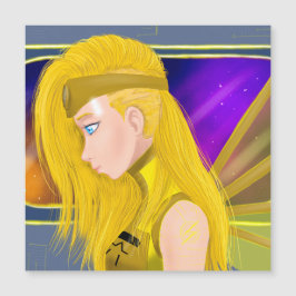 Lilin OC - Cyborg angel - Starset inspiriert art Magnetkarte