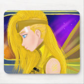 Lilin OC - Cyborg angel - Starset inspiriert art Mousepad (Vorne)