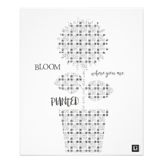 Lil'Inspirations #18 - Bloom where you are planted Fotodruck