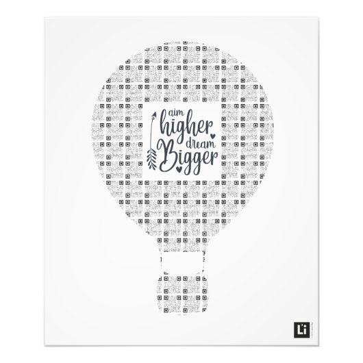 Lil'Inspirations #1 - Aim higher, dream bigger Fotodruck (Vorne)