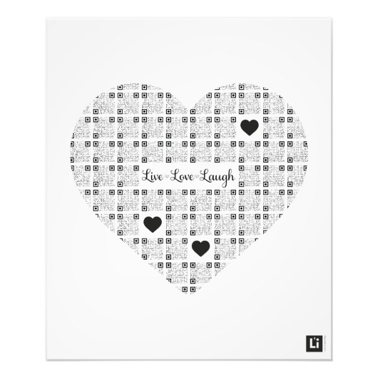 Lil'Inspirations #20 - Live, Laugh, Love Fotodruck (Vorne)