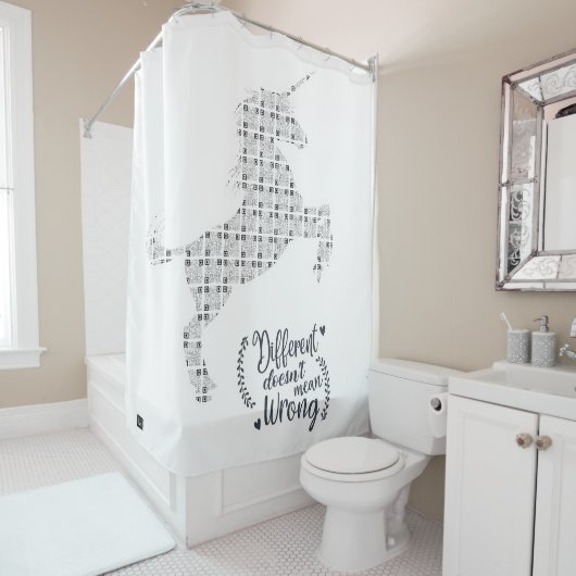 Lil'Inspirations #23 - Different does not mean...  Duschvorhang (Beispiel)