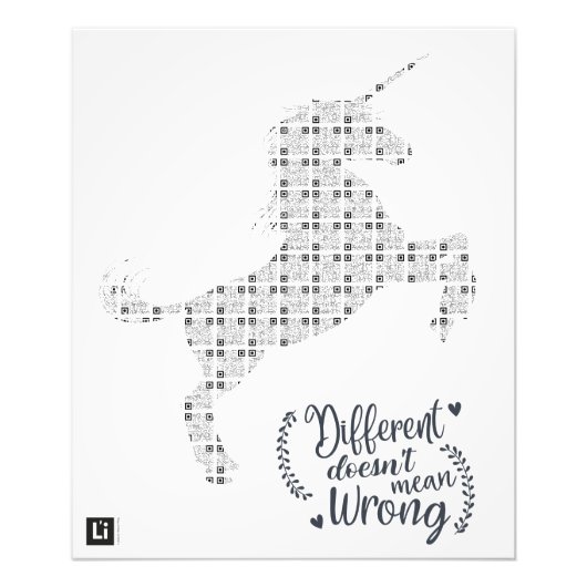 Lil'Inspirations #23 - Different does not mean... Fotodruck (Vorne)