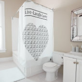 Lil'Inspirations #5 - Live, Laugh, Love Duschvorhang (Beispiel)
