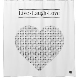 Lil'Inspirations #5 - Live, Laugh, Love Duschvorhang