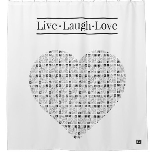Lil'Inspirations #5 - Live, Laugh, Love Duschvorhang (Vorderseite)