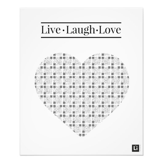 Lil'Inspirations #5 - Live, Laugh, Love Fotodruck (Vorne)