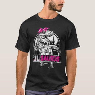 Lilisaurus T Rex Dinosaur Lili Saurus Muttertag T-Shirt