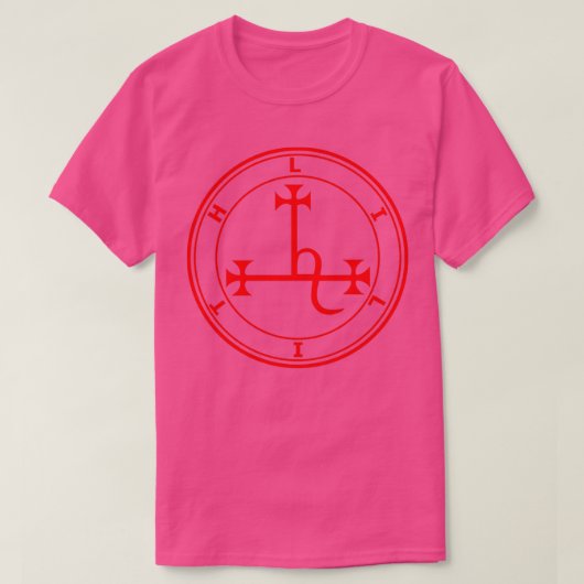Lilith Ars Goetia Sigil Red T-Shirt (Design vorne)