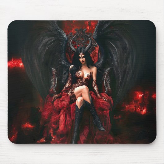 Lilith, Dunkle Göttin, Okkult, Hexerei, Gotik 2 Mousepad (Vorne)