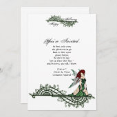 Lilith Fairy Gothic Halloween-Party Einladung (Vorne/Hinten)