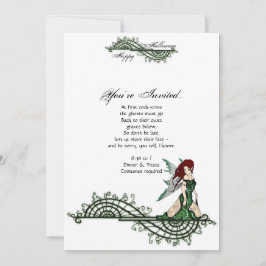 Lilith Fairy Gothic Halloween-Party Einladung