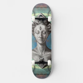 Lilith Fantasy Goddess lila Kunst Skateboard
