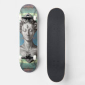 Lilith Fantasy Goddess lila Kunst Skateboard (Vorderseite)