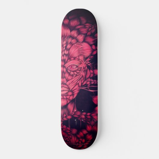 Lilith Fluo Pink 2 Skateboard (Vorderseite)