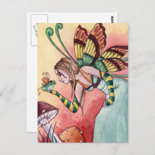 Lilith - Frosch Fairy Postcard Postkarte (Vorne/Hinten)