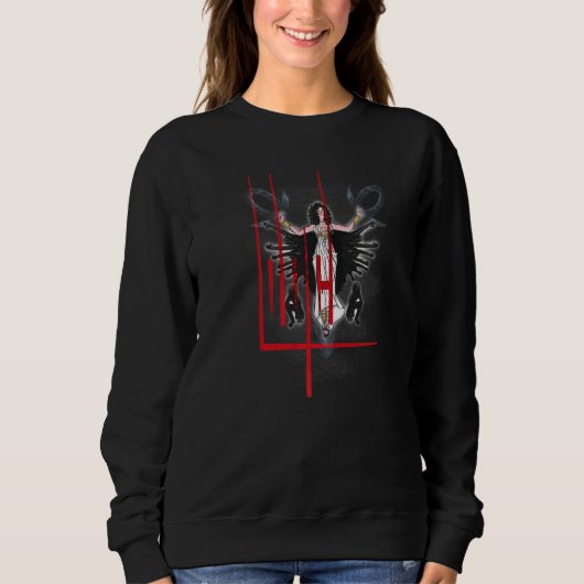 Lilith Goddess Comic Kunst Sweatshirt (Vorderseite)