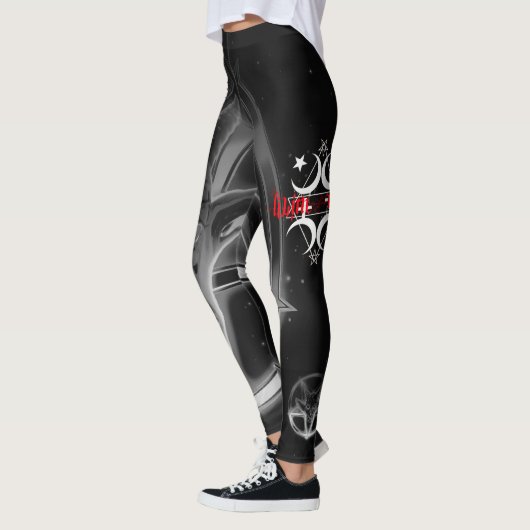 lilith HexePentagram baphomet Leggings Schwarzes (Links)