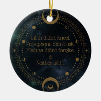 Lilith kannte nicht Gottes Rebellion Inspirational Keramik Ornament