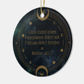 Lilith kannte nicht Gottes Rebellion Inspirational Keramik Ornament (Links)