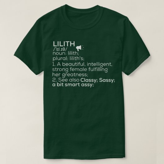 Lilith Name Lilith Definition Lilith Female Name L T-Shirt (Design vorne)