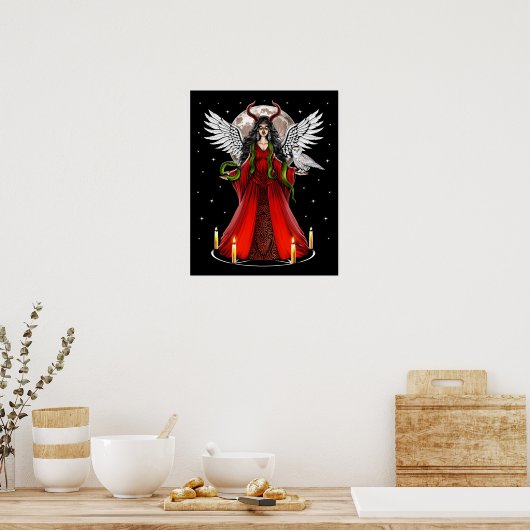 Lilith Pagan Goddess Poster (Küche)