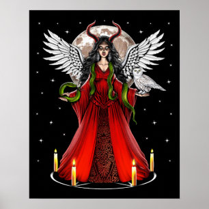Lilith Pagan Goddess Poster