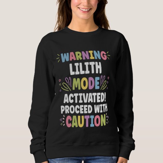 LILITH Personalisiert Name Funny Niedlich Custom L Sweatshirt (Vorderseite)