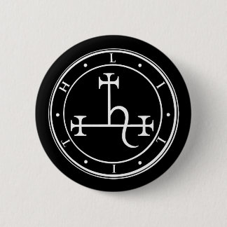 Lilith sigil. Dunkler Mond Goddess Siegel Button