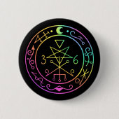 Lilith sigil. Dunkler Mond Goddess Siegel Button (Vorderseite)