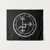 Lilith sigil. Dunkler Mond Goddess Siegel Tapestry Wandteppich (Vorderseite (Horizontal))