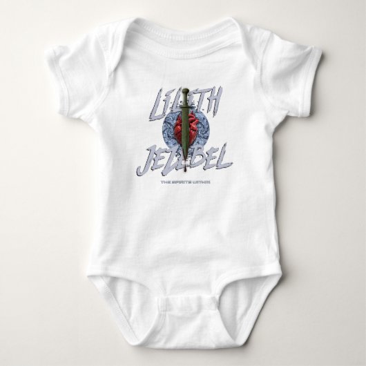 Lilith und Isebel Baby Strampler (Vorderseite)