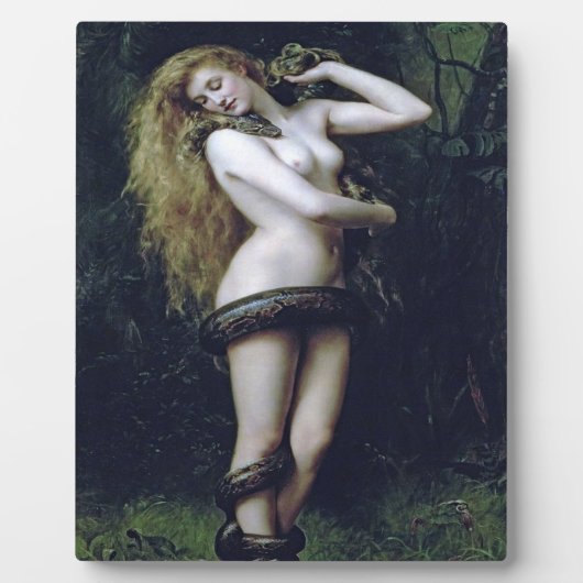 Lilith von John Collier 1887 Fotoplatte (Vorderseite)