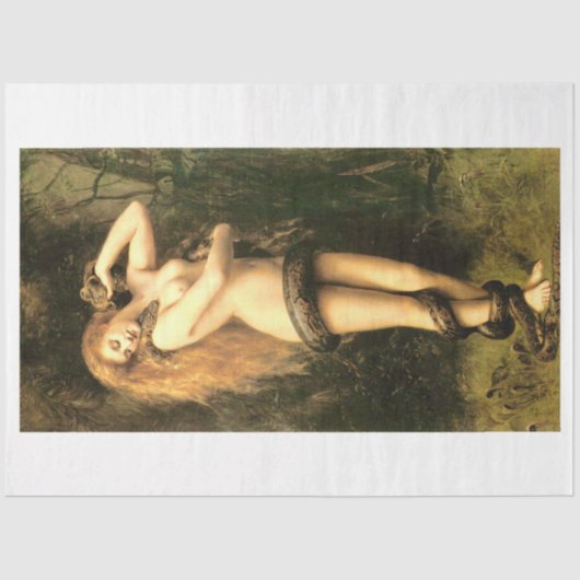 Lilith von John Collier Seidenpapier (Vorderseite)