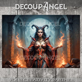 Liliths Rebellion Dekoupage Seidenpapier