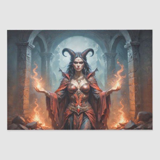 Liliths Rebellion Dekoupage Seidenpapier (Vorderseite)