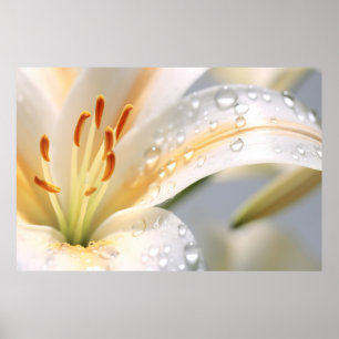 Lilium Blume Petal Nature Poster