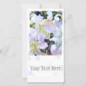 Lilium "Casa Blanca"[Pauschalreisekarte] Ankündigung (Vorderseite)