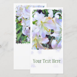 Lilium "Casa Blanca"[Pauschalreisekarte] Ankündigung