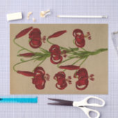 Lilium Chalcedonicum von Arentina Hendrica Arendse Seidenpapier (Handwerk)