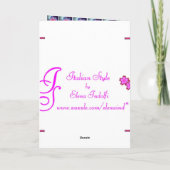 Lilium-Muttertagskarte Karte (Rückseite)