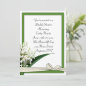 Liliy of the Valley Einladung (Stehend Vorderseite)