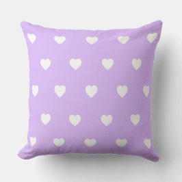 Lilla Heart Pattern Kissen