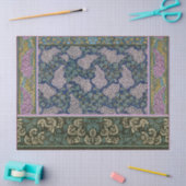 LILLACS UND BLÄTTER Art Nouveau Floral Seidenpapier (Basteln)