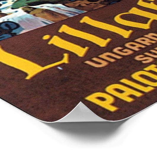 Lillafured Ungarisches Reiseplakat Poster (Ecke)