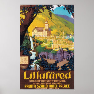 Lillafured Ungarisches Reiseplakat Poster